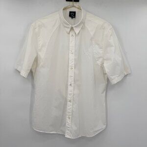 Alexander McQueen White Short Sleeve Button-Down Shirt